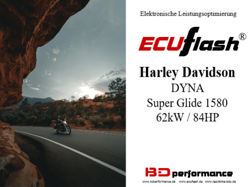 ECUflash - HD Dyna Super Glide 1580 - 62kW/84HP